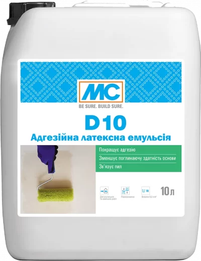 D 10 - Адгезійна латексна емульсія / Добавка для розчинів